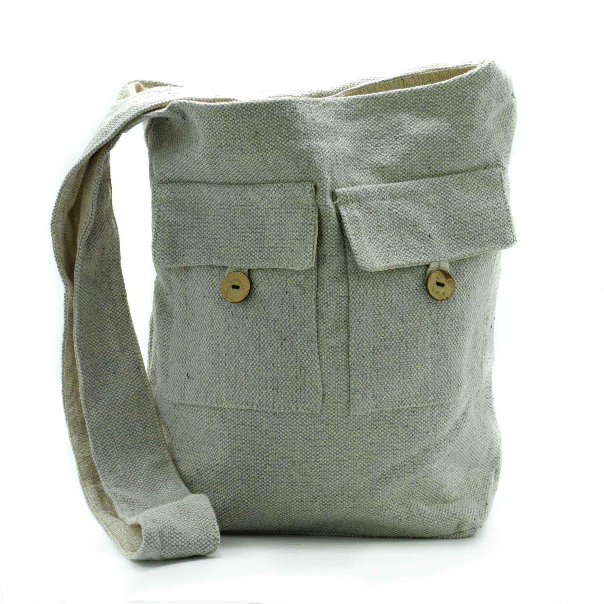 Natural Tones Two Pocket Bags - Stone - Large (NTTP-06)