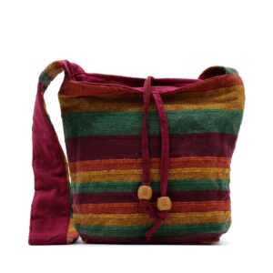 Nepal Sling Bag - Mountain Trek Tan & Greens  (NSBag-09)