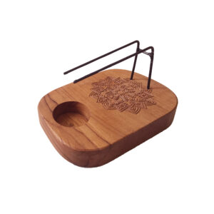 Palo Santo Heater - Teak Wood - Mandala Design (PSH-05)