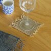 Seagrass Fringe Natural Coaster - Natural  (NatPM-10)