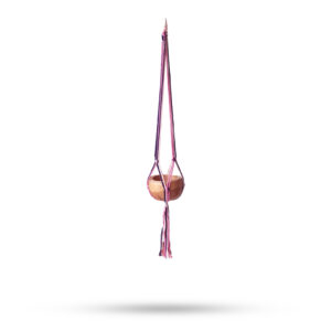 Macrame Pot Holder Classic -Pastal Tones Livingroom Med Pot (MacP-12)