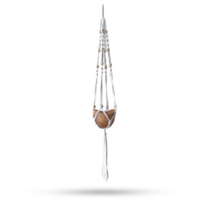 Macrame Pot Holder Beaded - Natural - 1Meter  (MacP-15)
