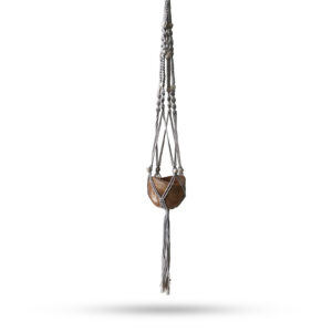 Macrame Pot Holder Beaded - Beige - 1 Meter  (MacP-16)
