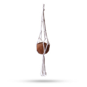 Macrame Small Drop Pot Holder - Natural - 75cm  (MacP-19)