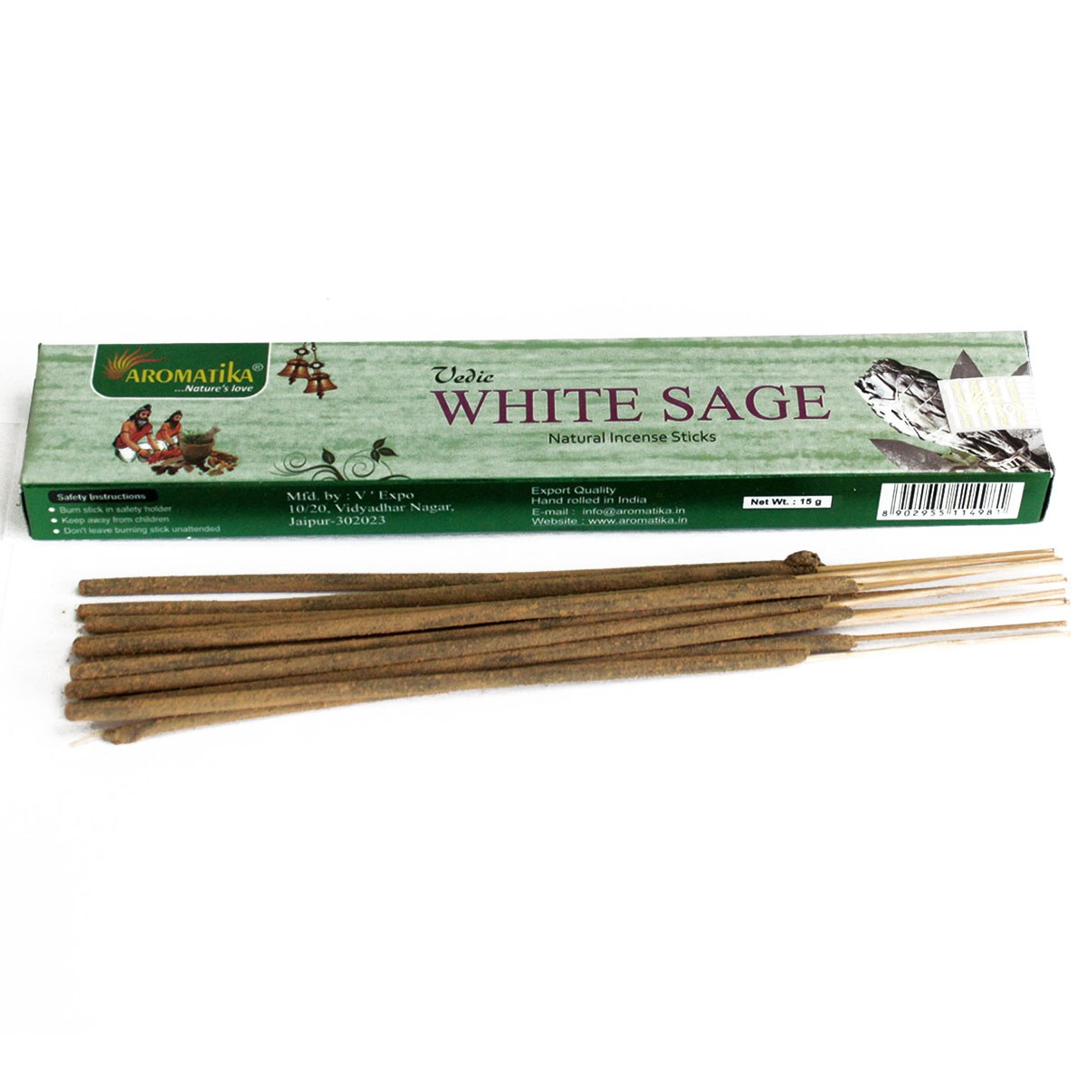 Vedic Incense Sticks - White Sage (Vedic-03)