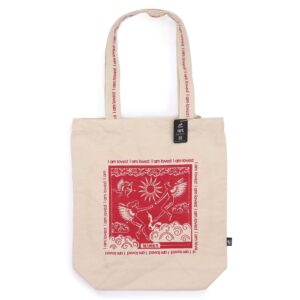 Hop Hare Tote Bag - I am Loved - 10oz Cotton canvas  (HHTB-06)