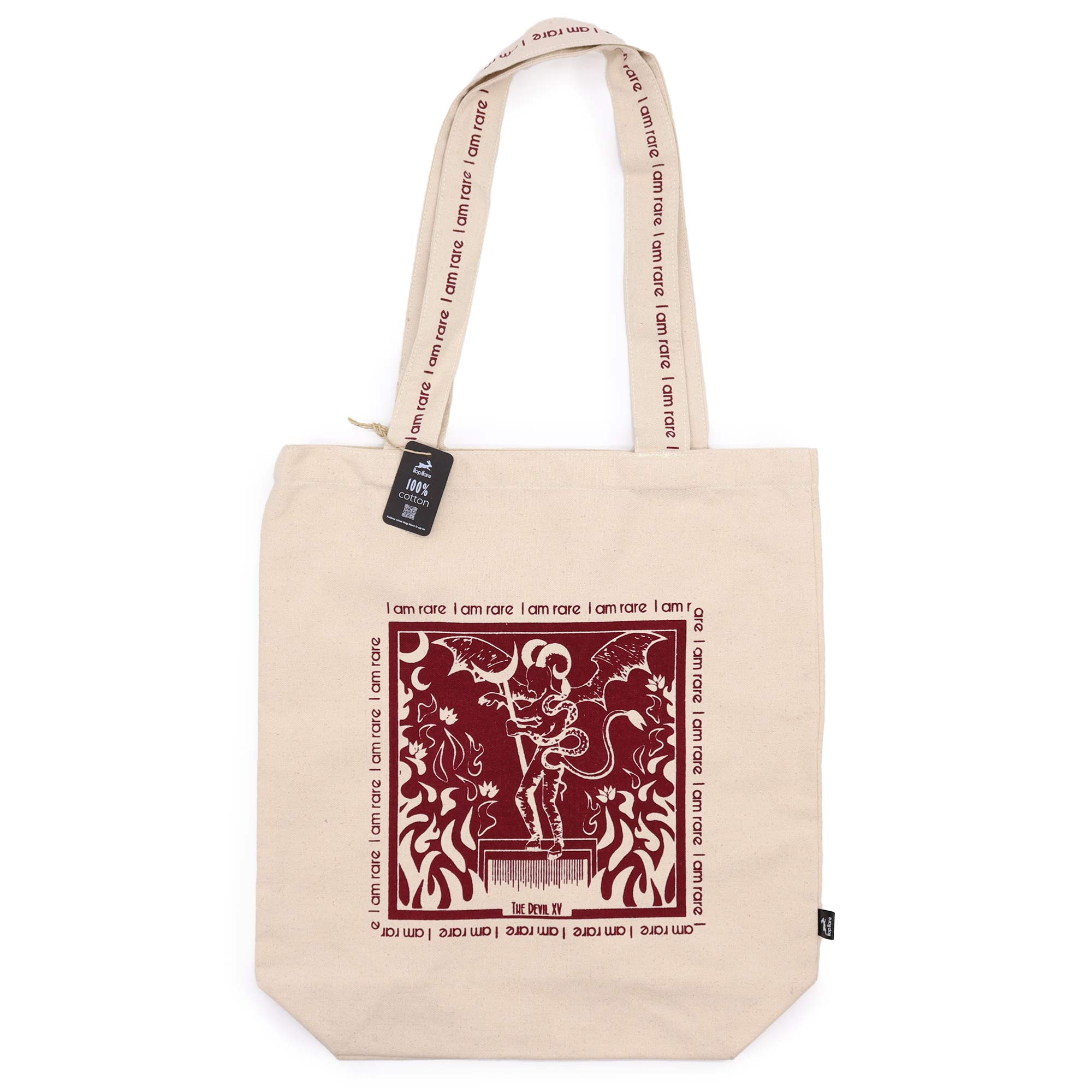 Hop Hare Tote Bag - I am Rare - 10oz Cotton canvas  (HHTB-07)