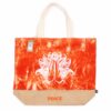 All Natural Bag - Orange Stonewash - Namaste Hand - Peace  (ANB-02)