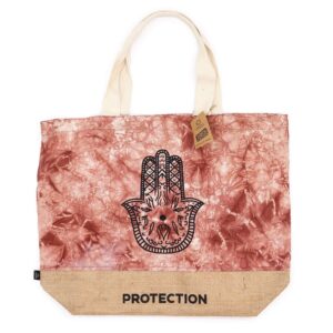 All Natural Bag - Terracotta Stonewash - Hamsa - Protection  (ANB-03)