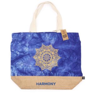 All Natural Bag - Blue Stonewash - Mandala - Harmony  (ANB-04)