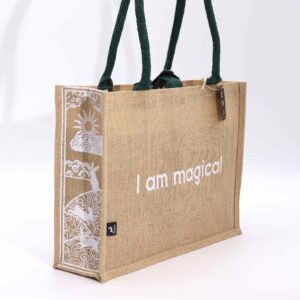 Hop Hare Jute Big Bag - I am Magical  (HHJB-03)