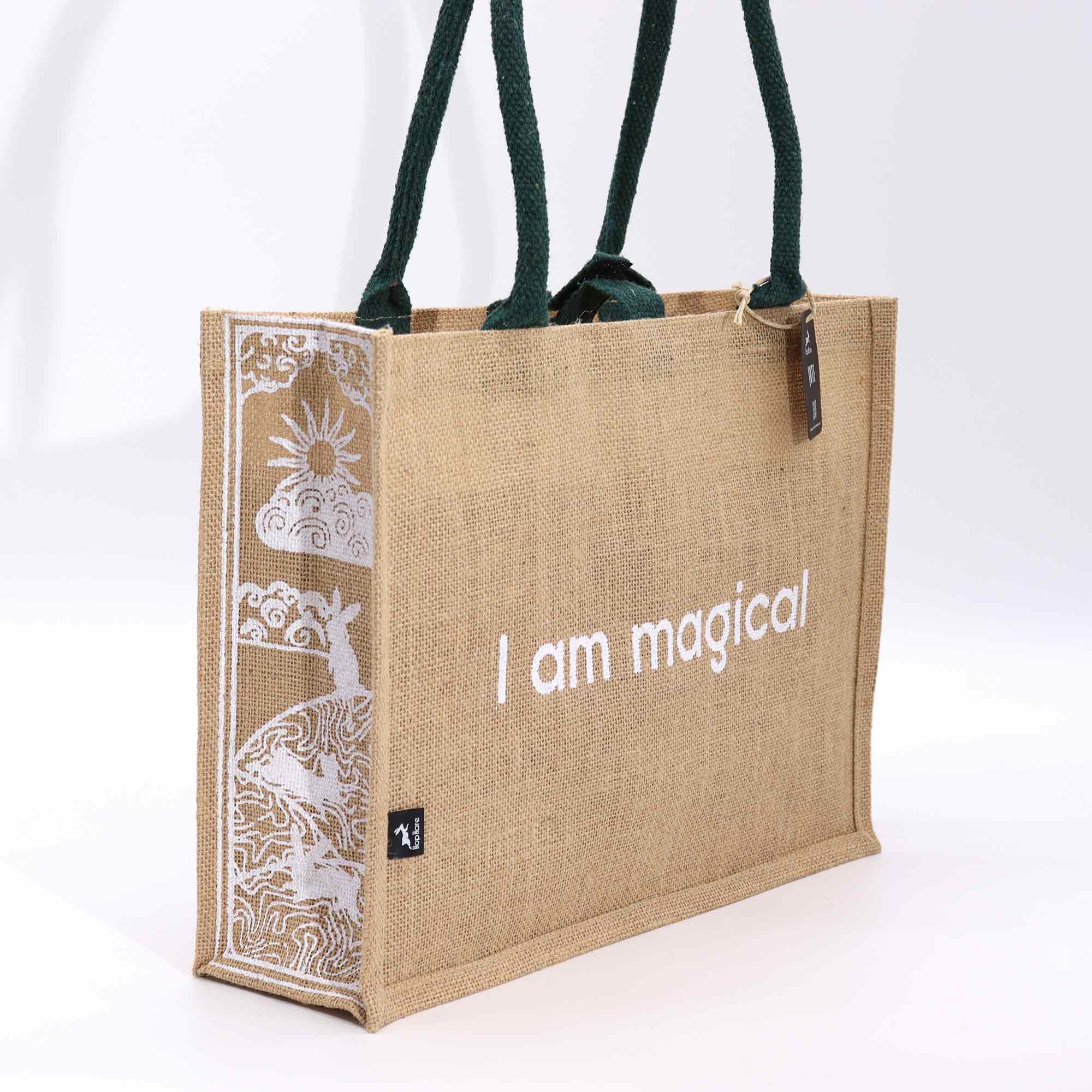 Hop Hare Jute Big Bag - I am Magical  (HHJB-03)