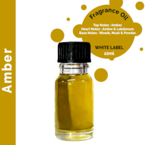 10ml Amber Fragrance Oi l- UNLABELLED  (ULFO-01)