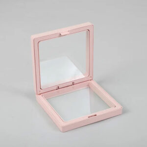 Lrg 3D Floating Frame Display 11x11cm - Pink  (FFD-15)