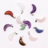 Gemstone Moons Pendants (12 assorted)  20x13mm  (GemPD-20)