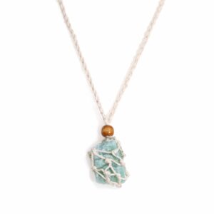 Crystal Gemstone Necklace Cord 45cm/18inch - Natural  (CGNC-02)