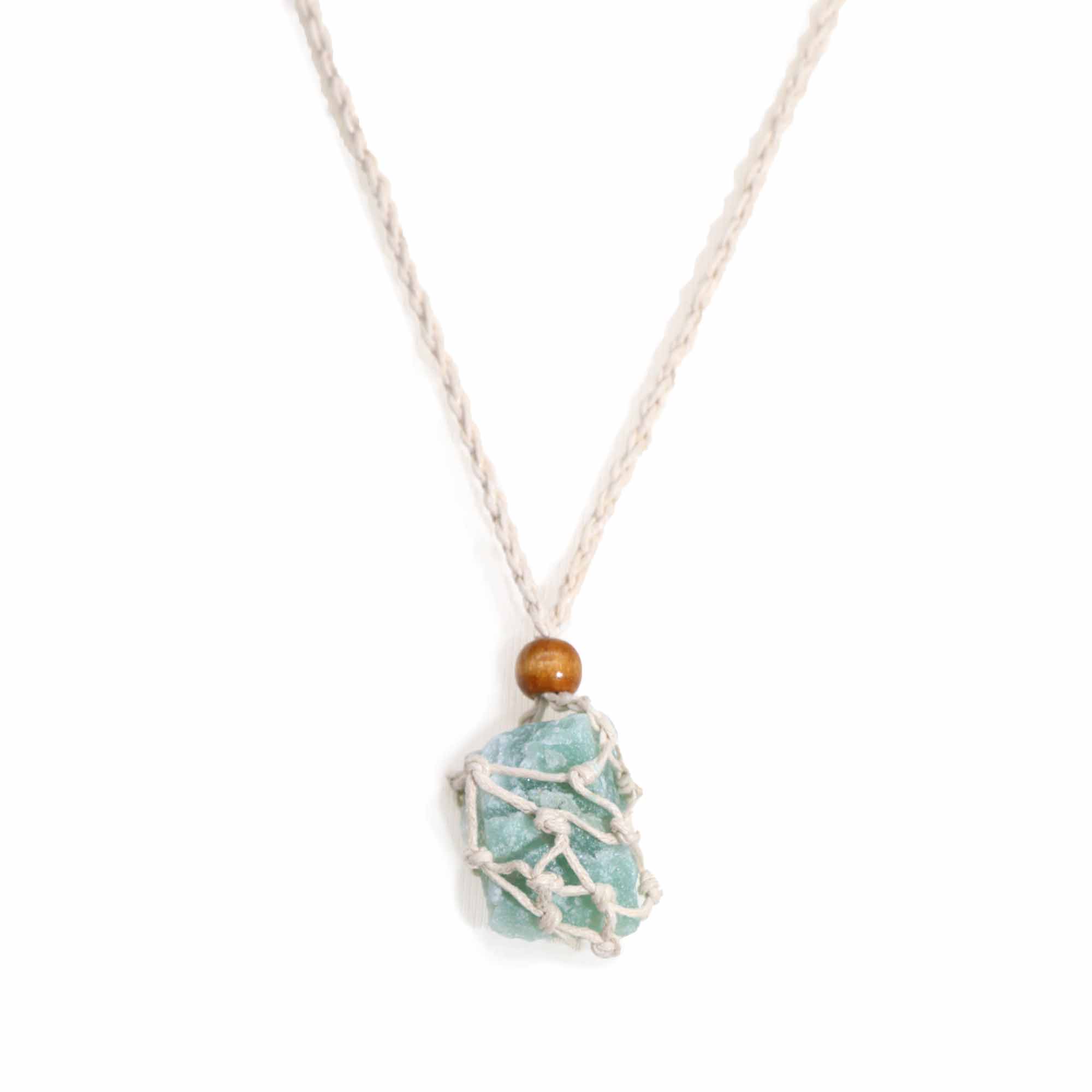 Crystal Gemstone Necklace Cord 45cm/18inch - Natural (CGNC-02)