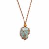 Crystal Gemstone Necklace Cord 45cm/18inch - Brown  (CGNC-04)