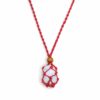 Crystal Gemstone Necklace Cord 45cm/18inch - Red  (CGNC-05)