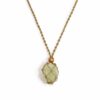 Crystal Gemstone Necklace Cord 45cm/18inch - Sand  (CGNC-06)