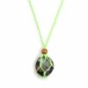 Crystal Gemstone Necklace Cord 45cm/18inch - Green  (CGNC-08)