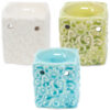 Classic Small Square Floral Oil Burners (aast)  (OBCS-06DS)