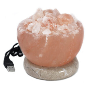 USB Fire Bowl Himalayan Salt Lamp (Multi)  (QSalt-62N)