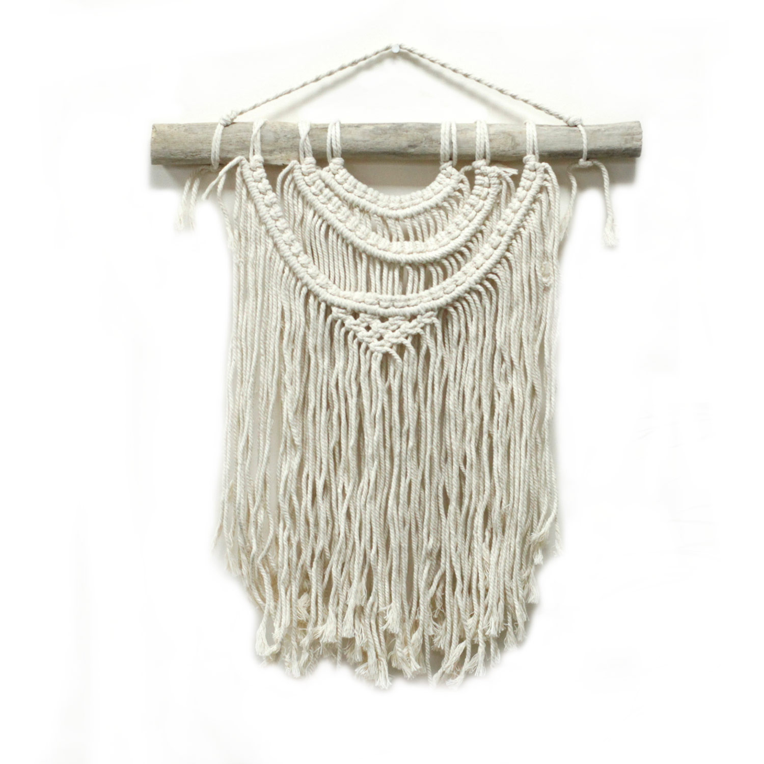 Macrame Wall Hanging - Three Waves  (MacW-01)