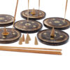 Mango Wood Disc 10cm (Cone & Incense)  (ISH-19M)