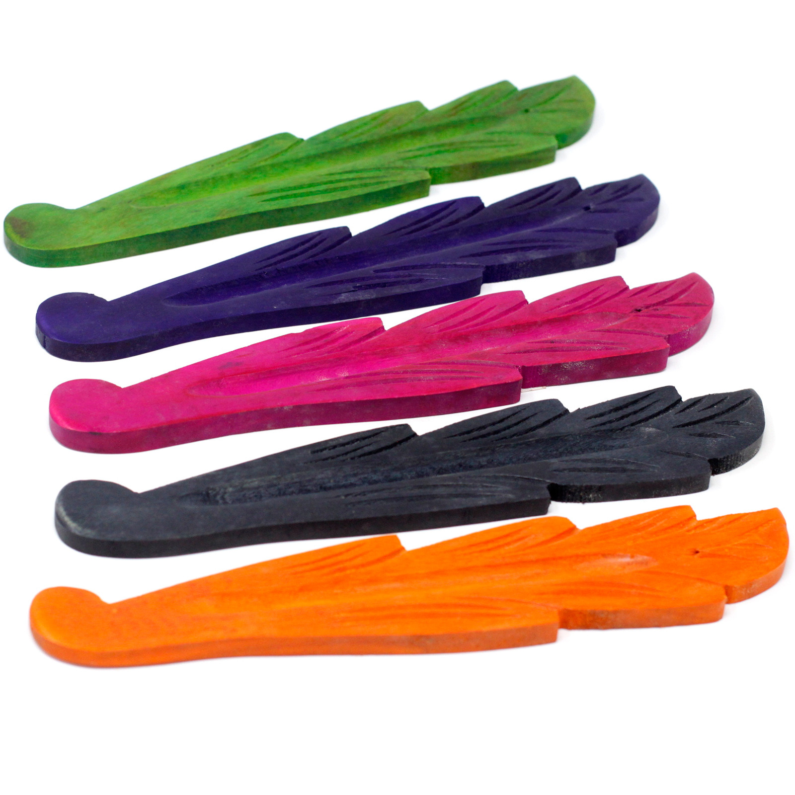 Leaf Coloured Ashcatcher 10" - Mango Wood  (ISH-100M)