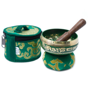 Mini Singing Bowl Gift Set - Green  (TIBS-14)