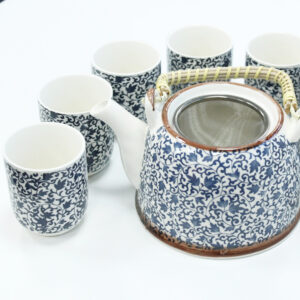 Herbal Teapot Set - Blue Pattern (TeaP-05)