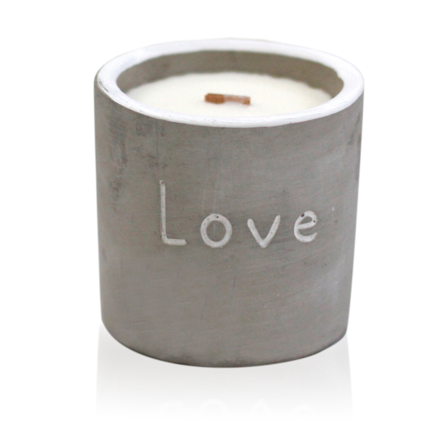Med Concrete Soy Candle  - Love - Purple Fig & Casis  (CWC-05)