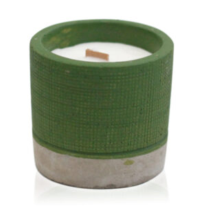 Pot Concrete Soy Candle - Green - Sea Moss & Herbs  (CWC-08)