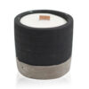 Pot Concrete Soy Candle - Black - Brandy Butter  (CWC-09)