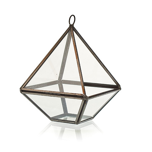Glass Terrarium - Small Diamond  (GTer-01)