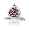 Aromatherapy Jewellery Necklace - Music Notes 25mm  (AromaJ-03)
