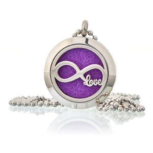 Aromatherapy Jewellery Necklace - Infinity Love 25mm  (AromaJ-05)