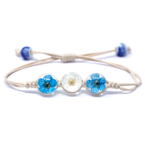 Pressed Flowers - Tri-Flower Braclet (PFJ-09)