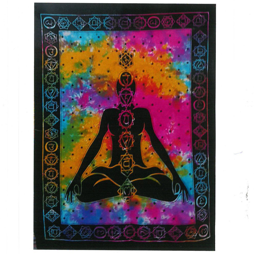 Cotton Wall Art - Chakra Buddha  (CWA-01)