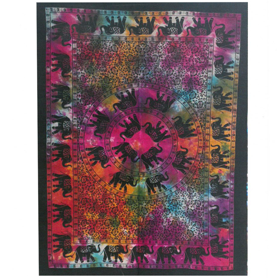 Cotton Wall Art - Elephant Mandala  (CWA-08)
