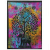 Cotton Wall Art - Elephant Tree  (CWA-11)