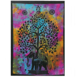 Cotton Wall Art - Elephant Tree  (CWA-11)