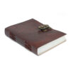 Leather World Map & Stitching Notebook (18x13 cm)  (LBN-05)