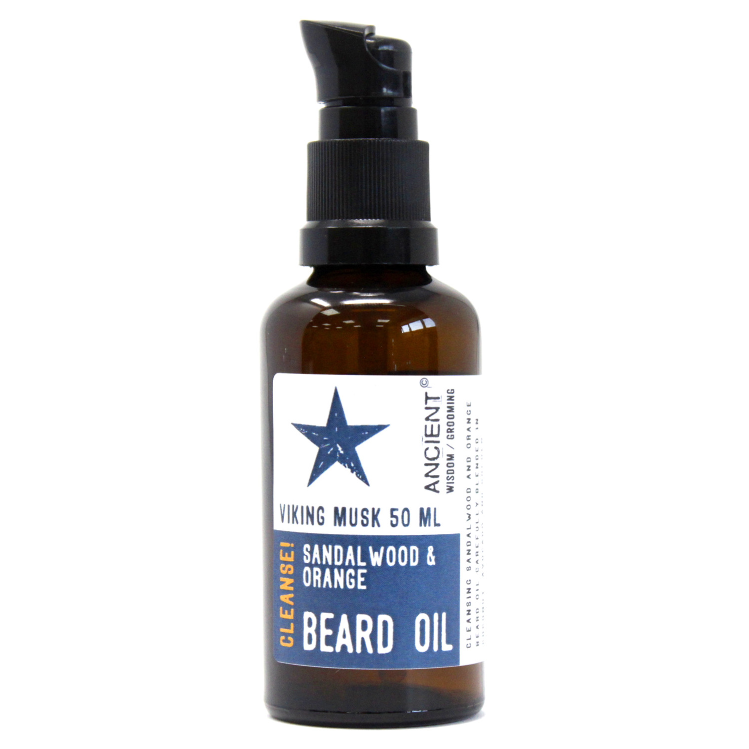 50ml Beard Oil - Viking Musk - Cleanse! (BeardO-01)