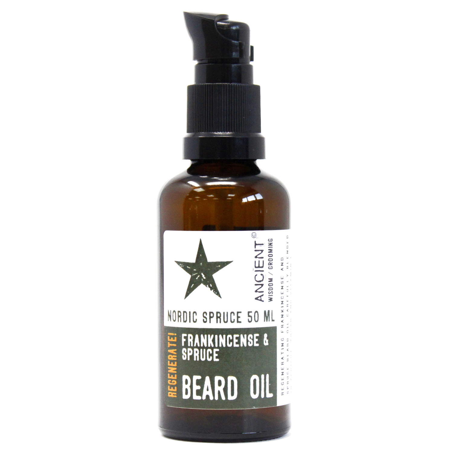 50ml Beard Oil - Nordic Spruce - Regenerate! (BeardO-02)