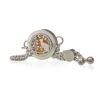 Aromatherapy Jewellery Chain Bracelet - Cat & Flowers - 20mm  (AromaJ-22)