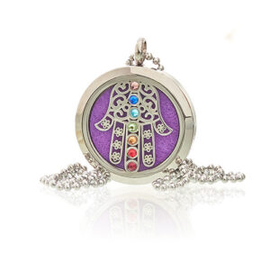 Aromatherapy Jewellery Necklace - Hamsa Chakra - 30mm (AromaJ-18)
