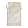 Lrg Cotton Window Pouch - 26x15cm  (NatWP-03)