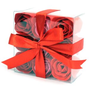 Set of 9 Soap Flowers - Red Roses (LSF-07)